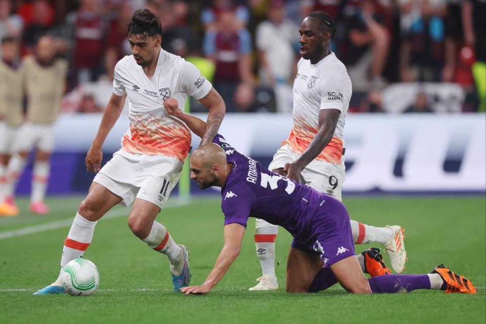 Sheer quality: Paqueta unlocked the defence as West Ham won late in Prague (Getty Images)