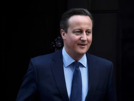 Britain's Prime Minister David Cameron leaves Number 10 Downing Street in London, Britain February 18, 2016. REUTERS/Toby Melville