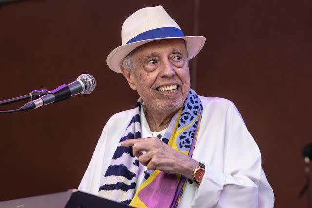 <p>Harmony Gerber/Getty</p> Sergio Mendes performing in Laguna Beach, Calif. on Aug. 26, 2023