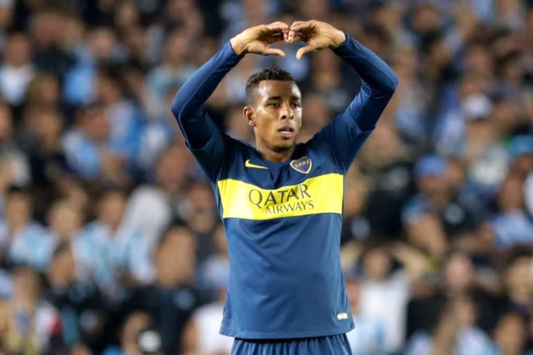 Sebastian Villa, jugador de Boca Juniors.