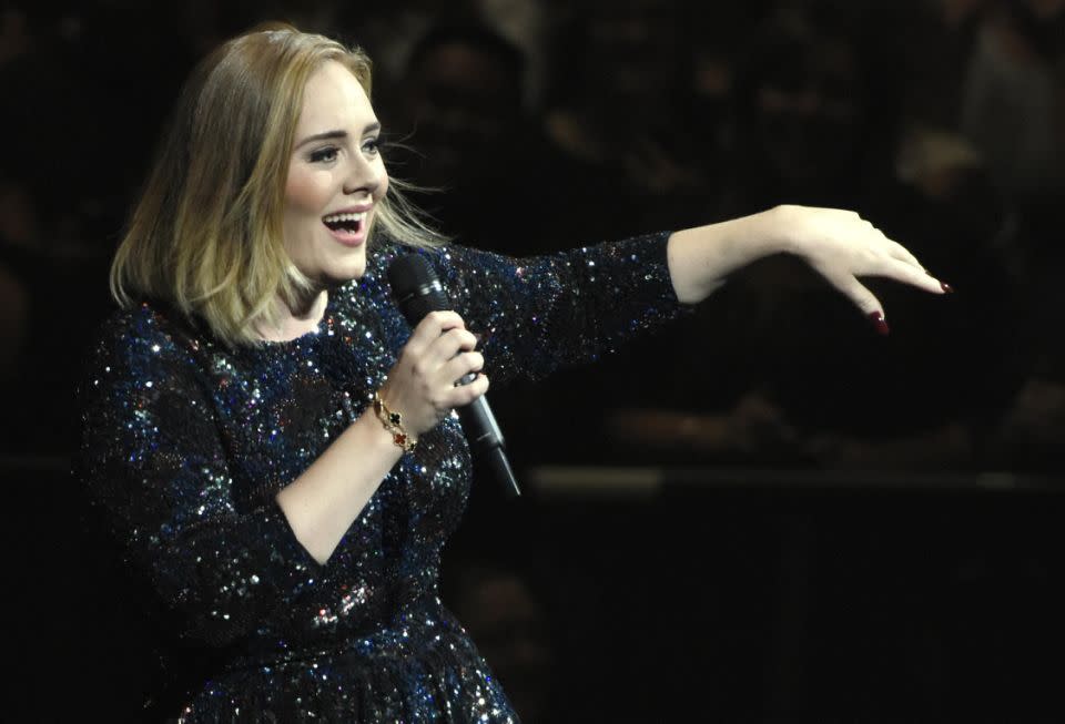 She's known for her quick wit and crude banter, so Adele might have to rein it in for a royal audience. Photo: Getty