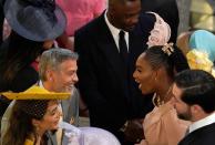 <p>You might expect the marriage between a Prince and an actress to be an A-list event, but the guests really pulled out the stops for the big day. George and <a href="https://www.townandcountrymag.com/style/fashion-trends/g2852/amal-clooney-best-looks/" rel="nofollow noopener" target="_blank" data-ylk="slk:Amal Clooney;elm:context_link;itc:0;sec:content-canvas" class="link ">Amal Clooney</a>, <a href="https://www.townandcountrymag.com/the-scene/weddings/a20103292/serena-williams-meghan-markle-wedding-advice/" rel="nofollow noopener" target="_blank" data-ylk="slk:Serena Williams;elm:context_link;itc:0;sec:content-canvas" class="link ">Serena Williams</a> and her husband Alexis Ohanian, and Idris Elba and his fiancee Sabrina Dhowre all turned up in their most gorgeous spring wedding fare (<a href="https://www.townandcountrymag.com/society/tradition/g20755956/best-hats-fascinators-prince-harry-meghan-markle-wedding/" rel="nofollow noopener" target="_blank" data-ylk="slk:and fascinators, of course;elm:context_link;itc:0;sec:content-canvas" class="link ">and fascinators, of course</a>).</p>