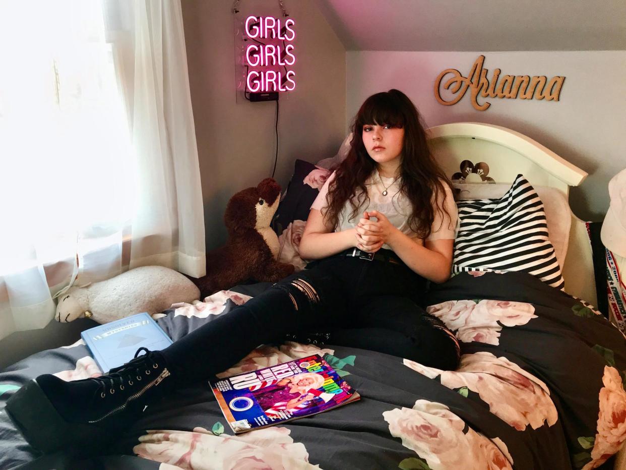 <span>Girls Girls Girls, 2018, shot on iPhone 7 Plus.</span><span>Photograph: Denise Marcotte</span>