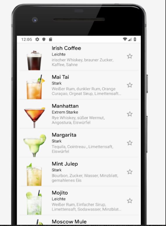 Cocktail Flow – Getränke Rezepte. (Bild: Google Play)