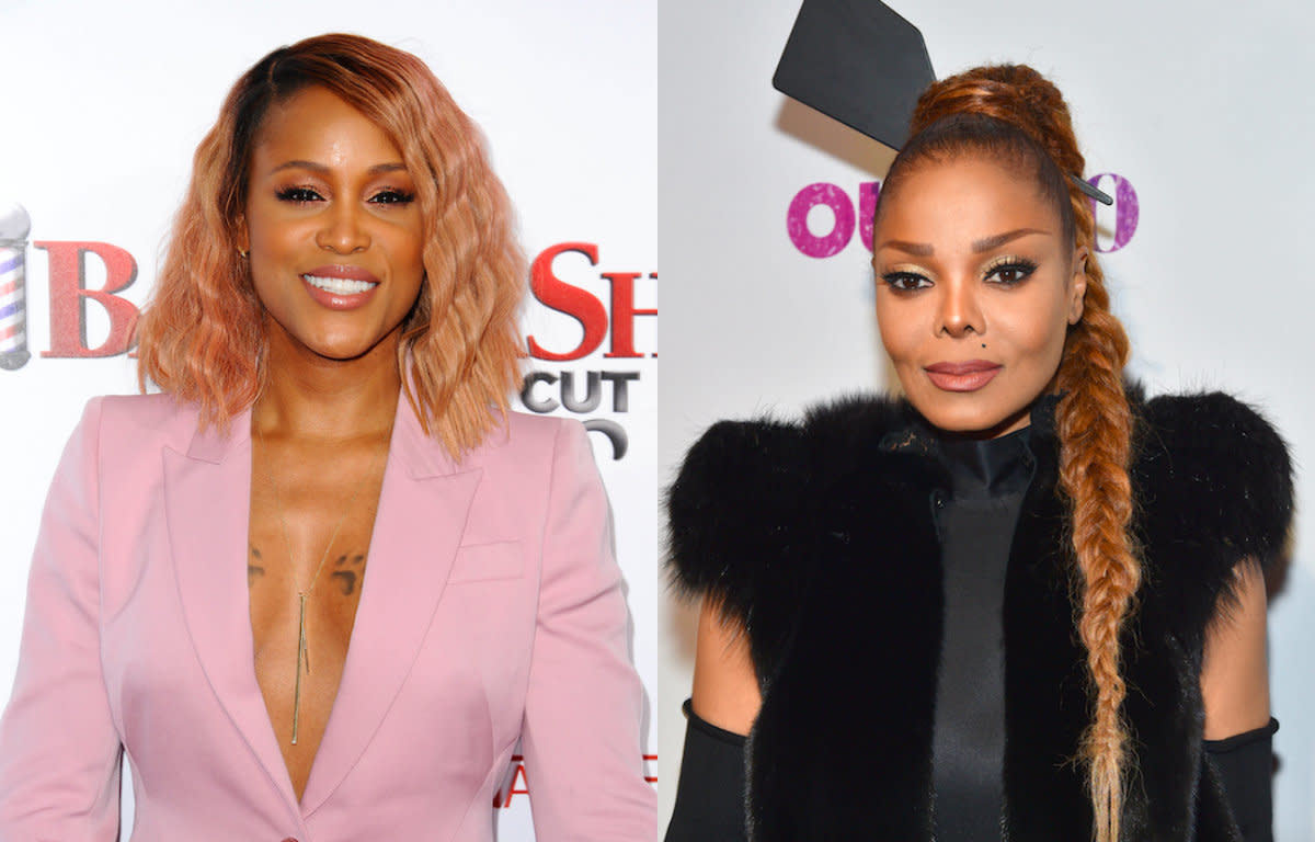 Rapper Eve, left,&nbsp;shared how Janet Jackson, right, took care of her at an award&nbsp;show after-party. (Photo: Getty Images/HuffPost)