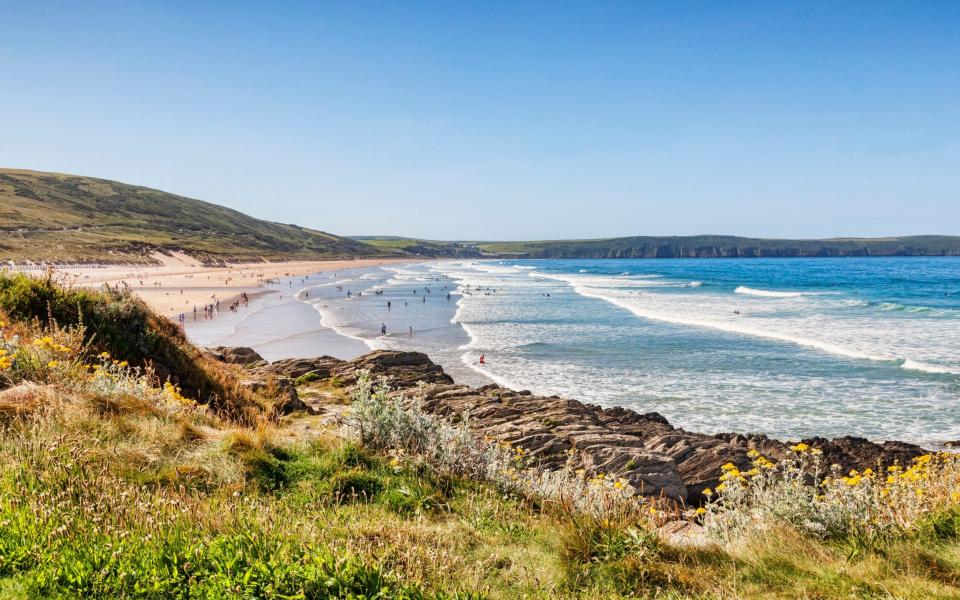 Woolacombe North Devon UK surfing holidays uk - Getty