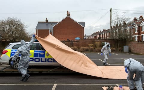 Areas of Salisbury continue to be cordoned off - Credit: Chris J Ratcliffe /Getty