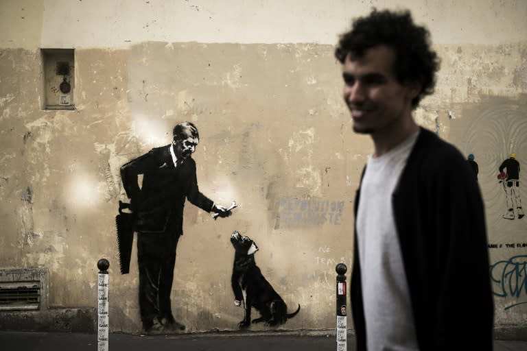 Stencilled images in the style of the mysterious British graffiti star Banksy began appearing on walls across the French capital last week