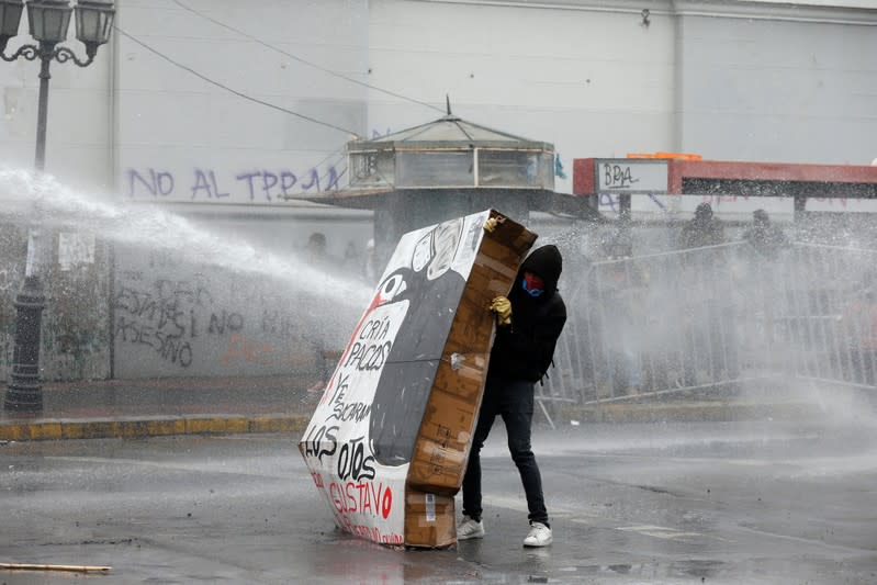 Protests against Chile's government in Valparaiso