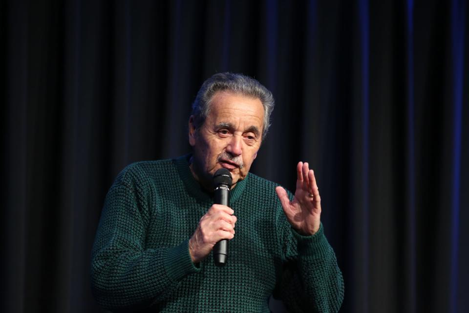 Manny Sepulveda shares his story of 'new beginnings' during the Coachella Valley Storytellers Project held at the Rancho Mirage Library in Rancho Mirage, Calif., on December 4, 2019. 