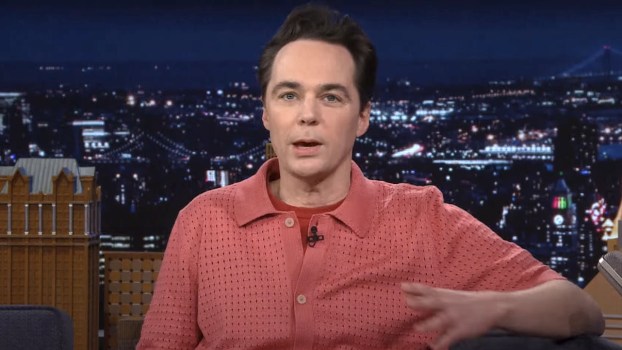  Jim parsons on the tonight show starring jimmy fallon in april 2024. 