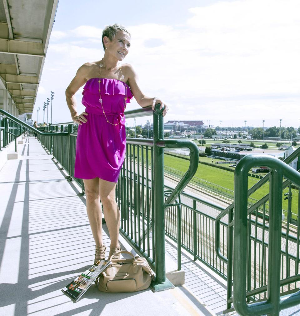 NBC racing reporter Donna Barton Brothers headlines the annual Ladies Day at the Races at Churchill Downs.Former jockey and current NBC racing reporter Donna Barton Brothers shows off her style in the scenic and iconic locations of Churchill Downs. 9/6/14