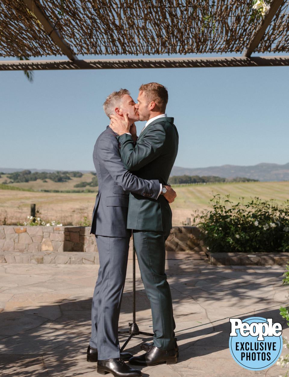 <p>The couple recited vows they wrote themselves, and instead of a wedding party, walked down the aisle together. </p> <p>"We're really making these moments authentic to who we are and how we want to celebrate, it's our vision for the day," Underwood said. "We're honoring that and checking in with each other ... this is our time to do what we want."</p>