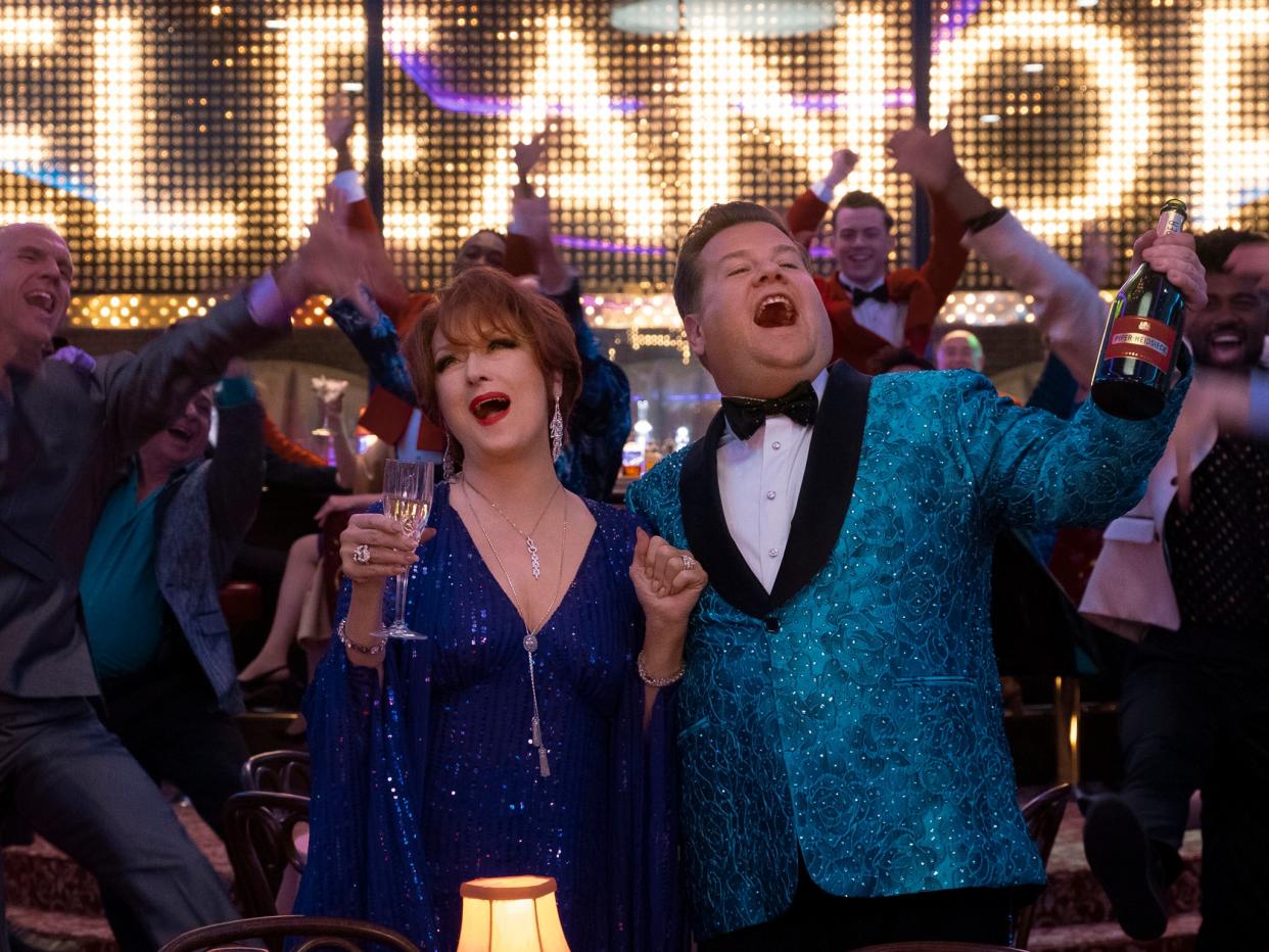 Meryl Streep and James Corden in The Prom (Melinda Sue Gordon/Netflix)