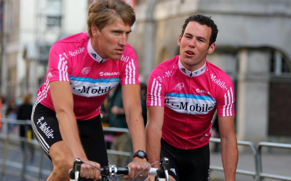 Axel Merckx and Mark Cavendish