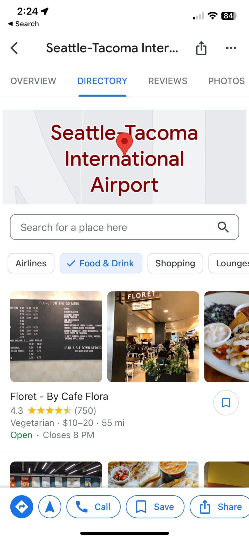 Google Maps expanded its Directory tab for airports, malls, and transit stations.