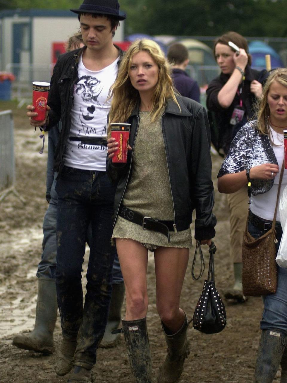 Kate Moss was one of those who defined Glastonbury dressing 