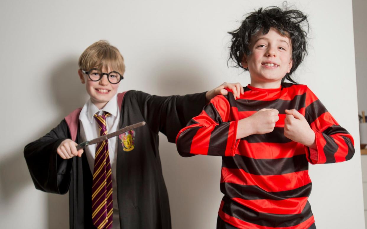 Alice Whitaker's boys Alex (8) and Riley (10) AKA Harry Potter and Dennis the Menace - David Rose