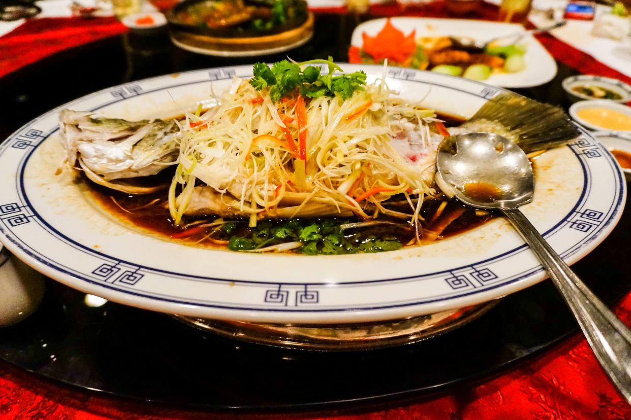 Whole Fish and Uncut Noodles, China
