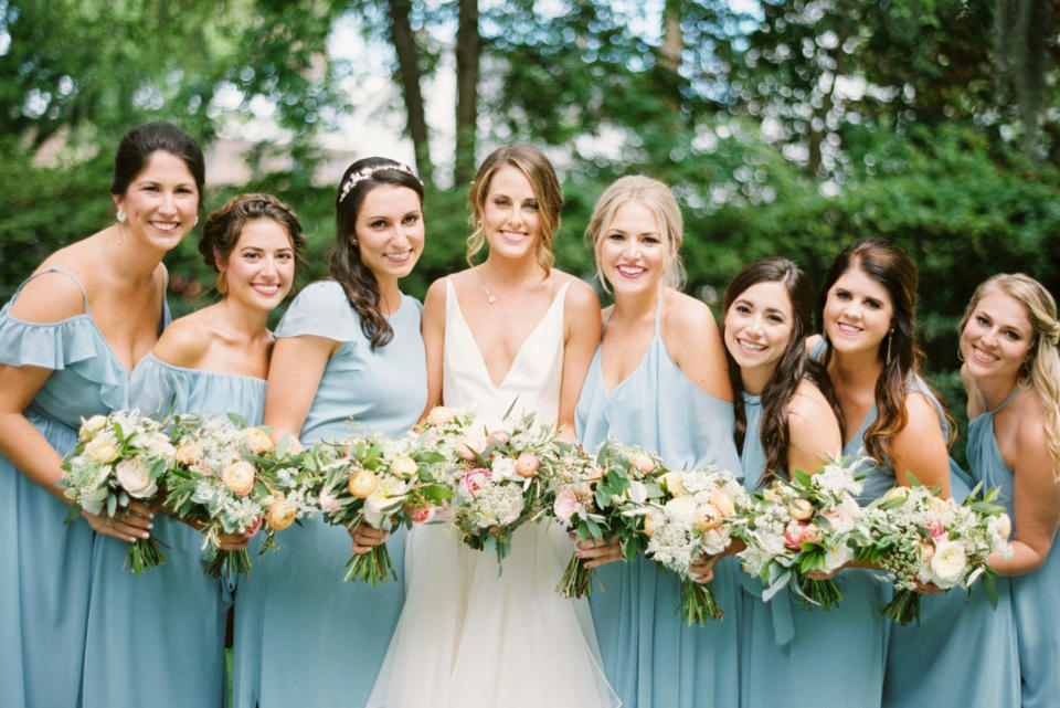 Bridesmaids in Sky Blue