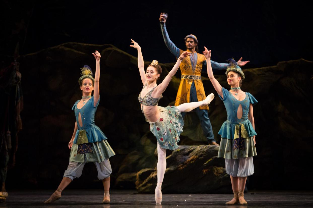 A mythlogical-pastoral dream: Marianela Nuñez as Sylvia with artists of the Royal Ballet: ROH/Alice Pennefather