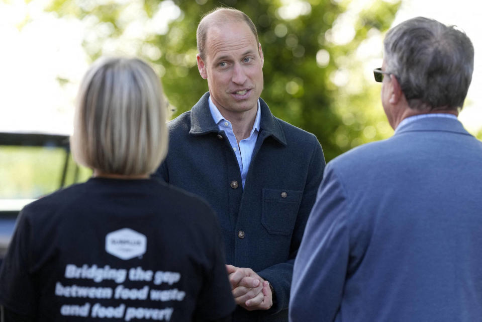 Le prince William rencontre l'organisation « Surplus to Supper »