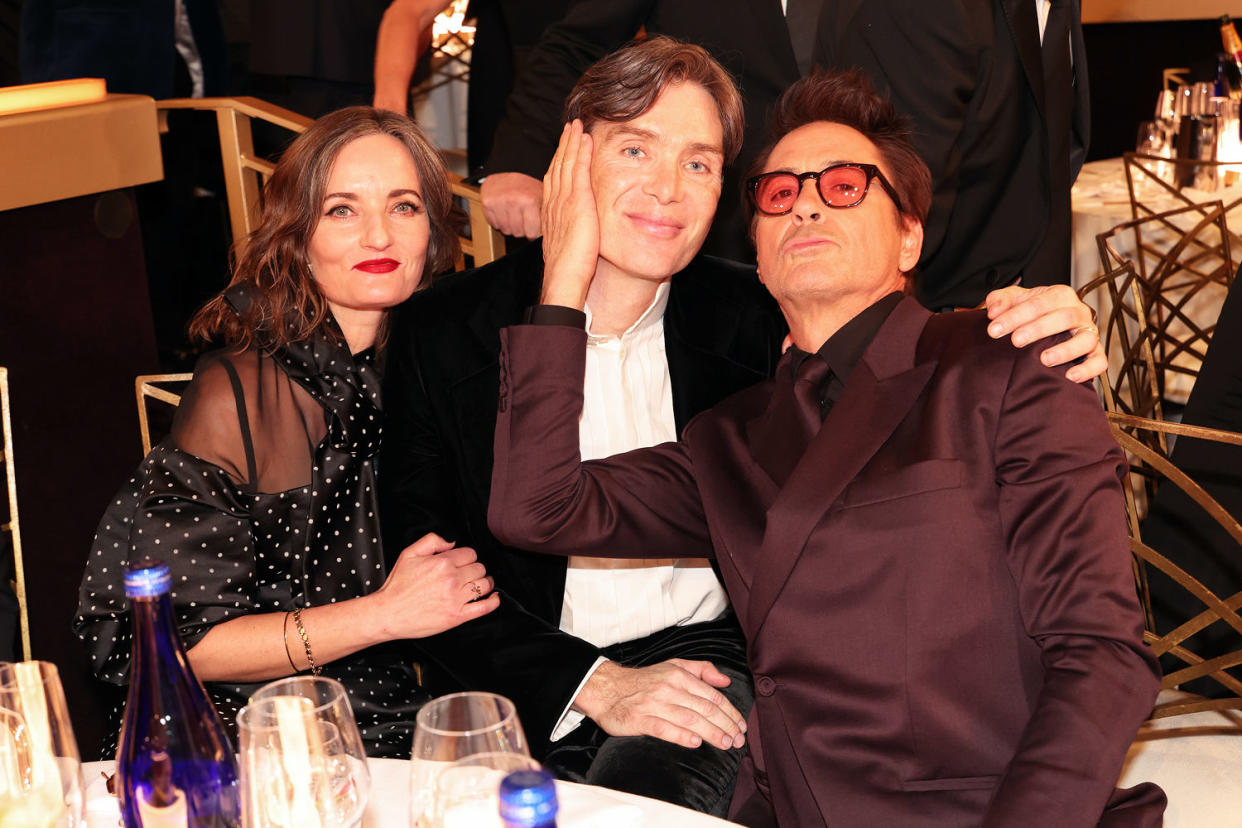 Yvonne McGuinness, Cillian Murphy, and Robert Downey Jr.  (Christopher Polk / Getty Images)