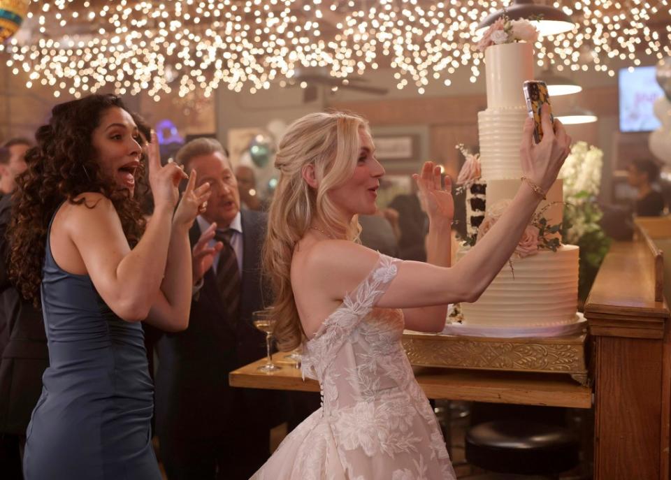 Kara Killmer’s last day on the set was her wedding reception. Adrian S Burrows Sr/NBC