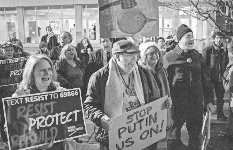 Our Society and RU Progressive organize protest in New Brunswick over Jeff Sessions’ firing.
