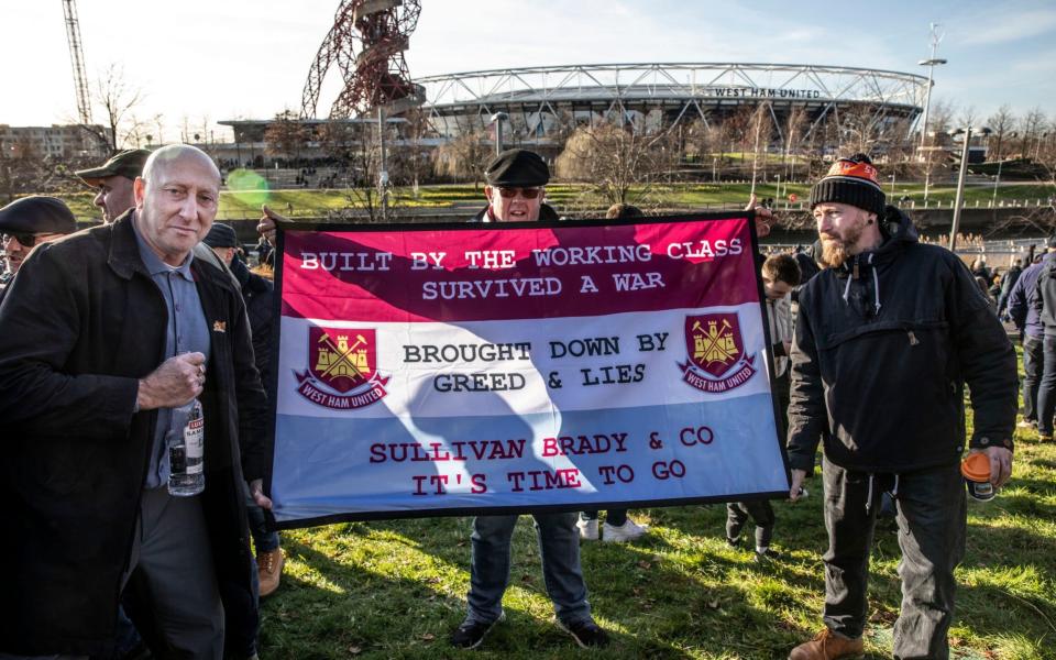 The ‘Hammers United’ group are promising to organise a march if they continue to feel their grievances are not being addressed - Jeff Gilbert