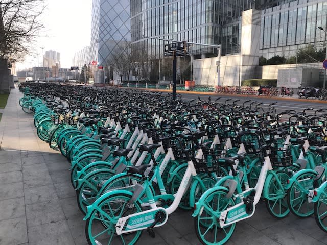 Empty streets in Beijing, China