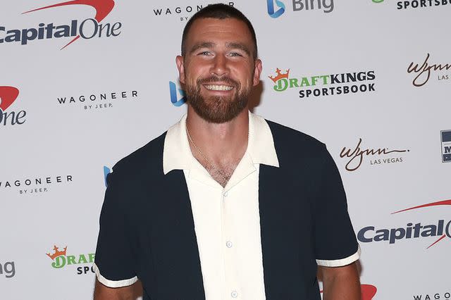 <p>Ezra Shaw/Getty </p> Travis Kelce