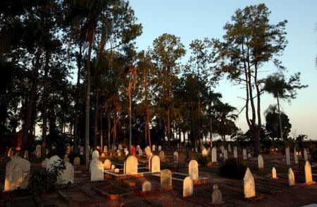 A general view of the cemetery where American Southern immigrants are buried in tombs in Santa Barbara D'Oeste, Brazil, April 24, 2015. REUTERS/Paulo Whitaker