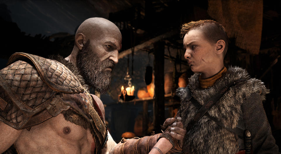 Kratos is really, really trying to be a good dad. (Photo: Santa Monica Studio / Sony)