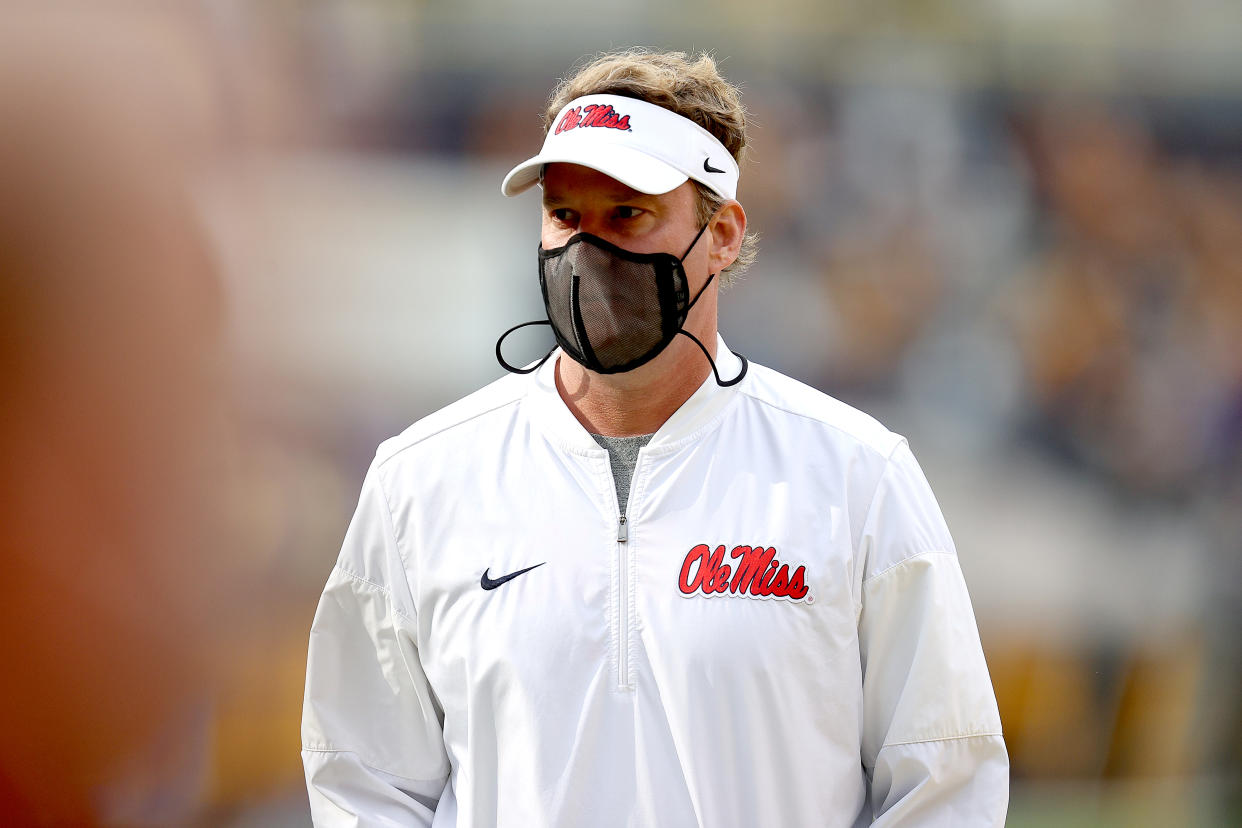 Lane Kiffin with Ole Miss.