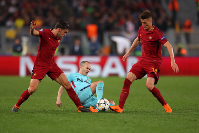 Barcelona knocked out by astonishing three-goal AS Roma comeback