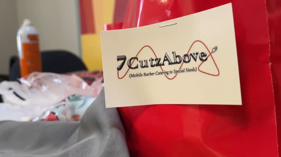 7CutzAbove sensory bag (Chloe Rafferty/CBS 17)