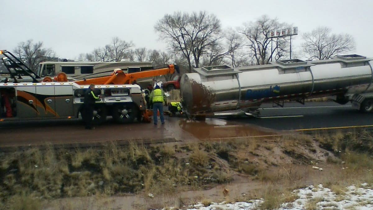 The chocolate was liquid because it was being stored in the tanker at 120 degrees.