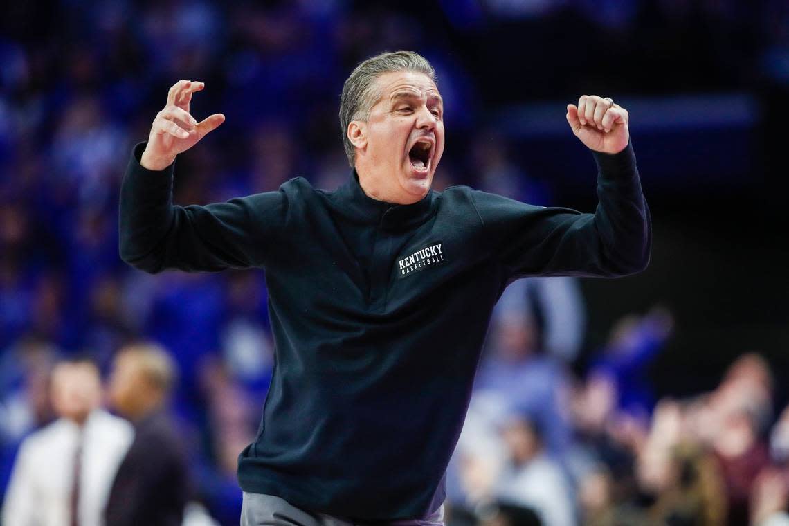 Of the seven recruited, scholarship players presently slated to be on John Calipari’s 2023-24 Kentucky men’s basketball game, not one has started a college game. Silas Walker/swalker@herald-leader.com