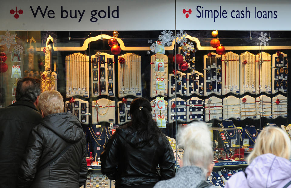 A H&T Pawnbrokers in Derby. (Rui Vieira/PA Wire/PA Images)