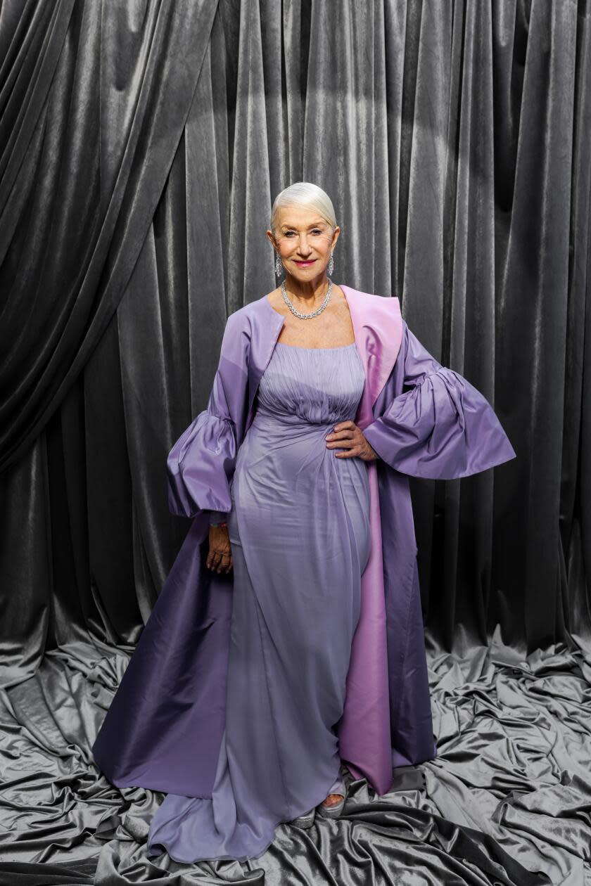 Helen Mirren in the Los Angeles Times portrait studio