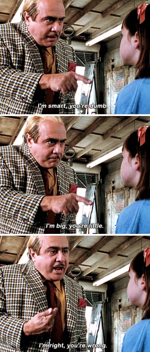 Danny DeVito in "Matilda"