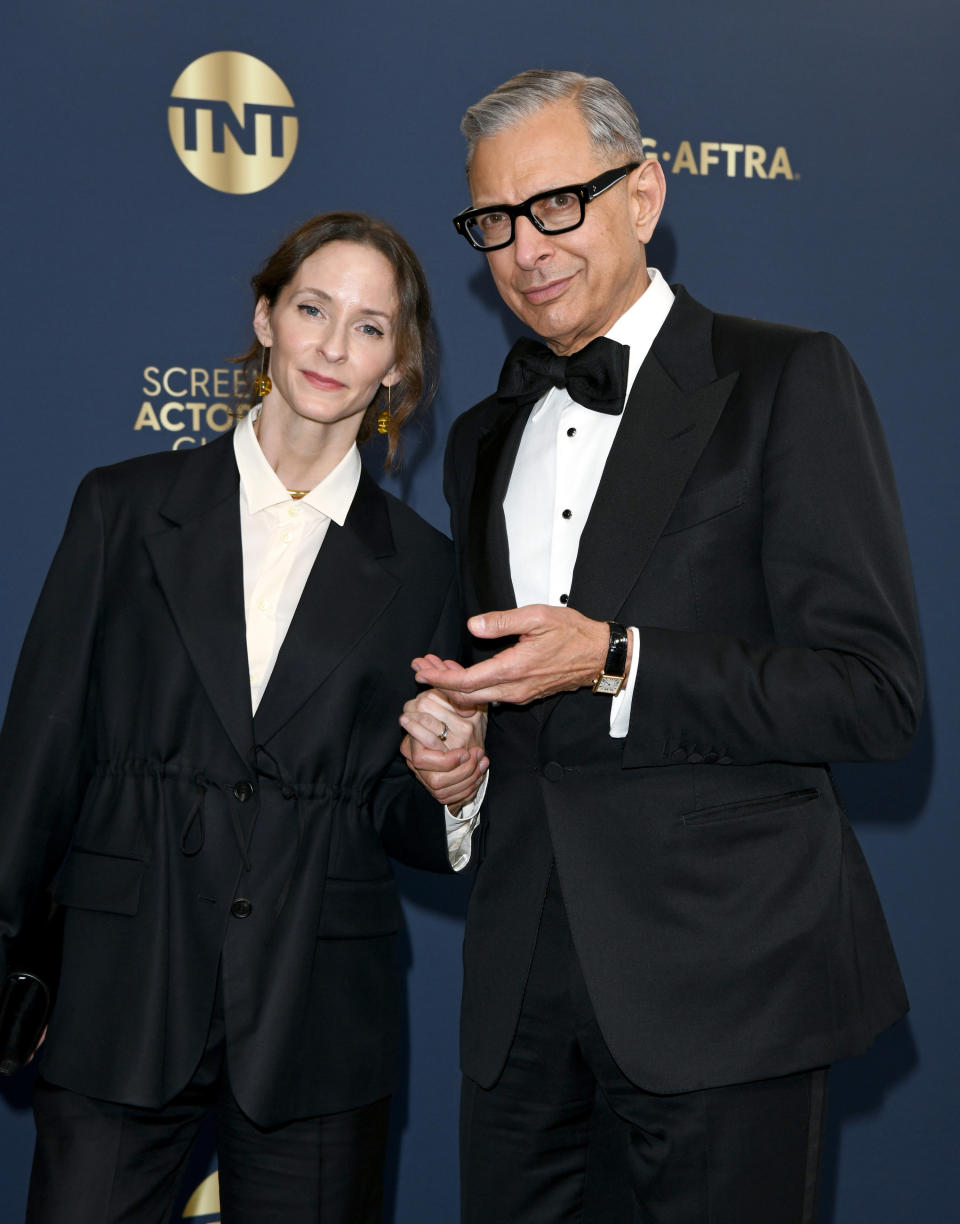 Emilie Livingston and Jeff Goldblum