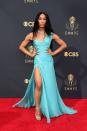 <p><strong>What:</strong> Vintage Atelier Versace and Bulgari</p><p><strong>Why: </strong>The color. The cut. The slit. Need we say more? This look says goddess from head to toe, including the breathtaking Bulgari jewels. It's vintage to boot, which proves that sustainable, archival looks on the red carpet feel just as fresh as something shiny and new.</p>