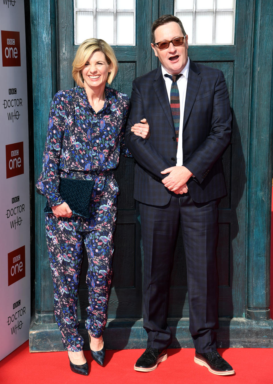 Jodie Whittaker and Chris Chibnall attending the Doctor Who premiere held at The Light Cinema at The Moor, Sheffield. Picture credit should read: Doug Peters/EMPICS