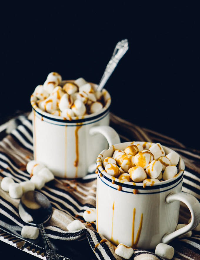 Whiskey-laced hot chocolate