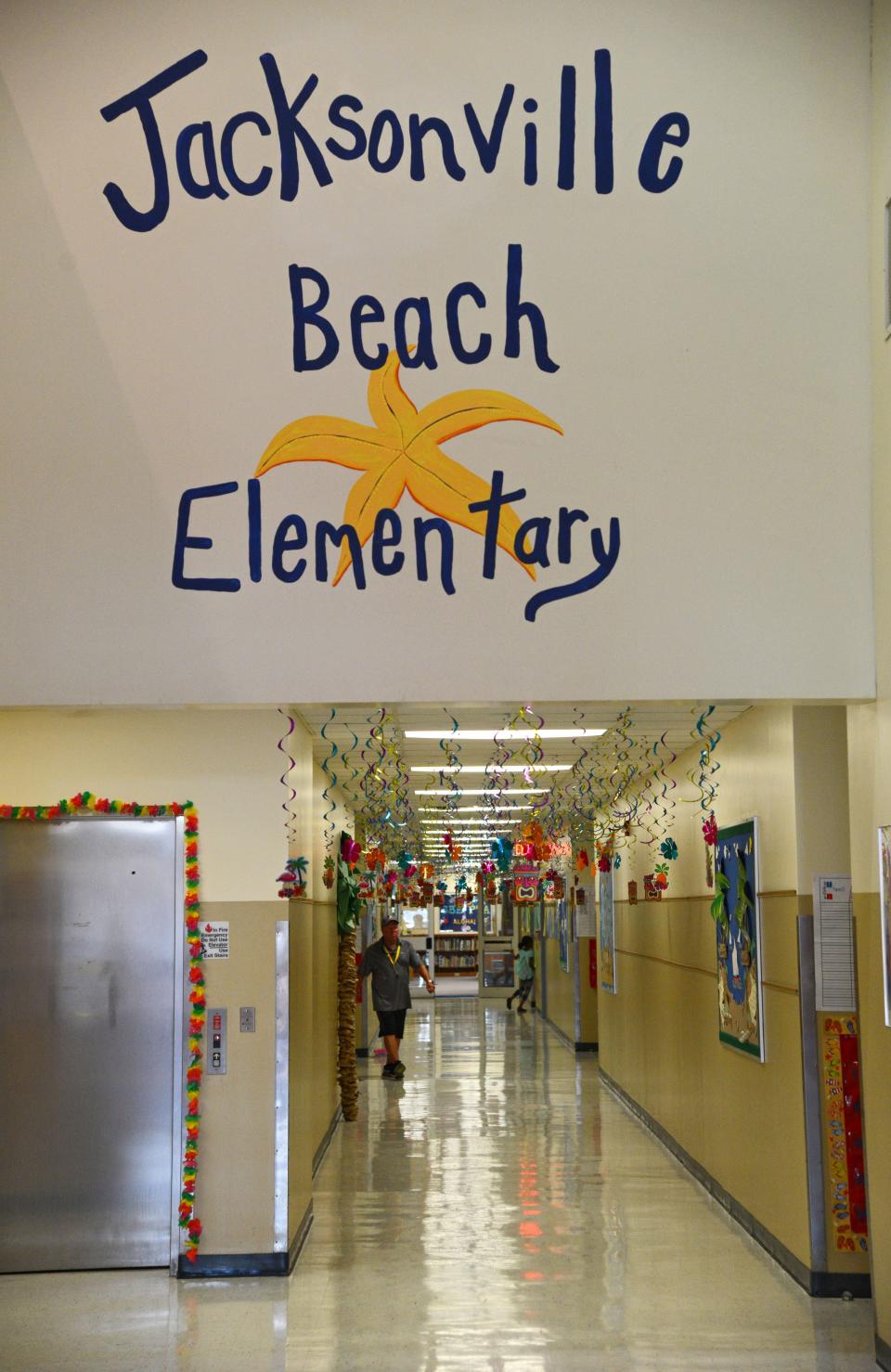 Bob.Mack@jacksonville.com - 9/4/15 - The central hallway of the first floor of the school. Jacksonville Beach Elementary School in Jacksonville Beach, FL is a dedicated Magnet School for gifted and academically talented students. (The Florida Times-Union, Bob Mack)