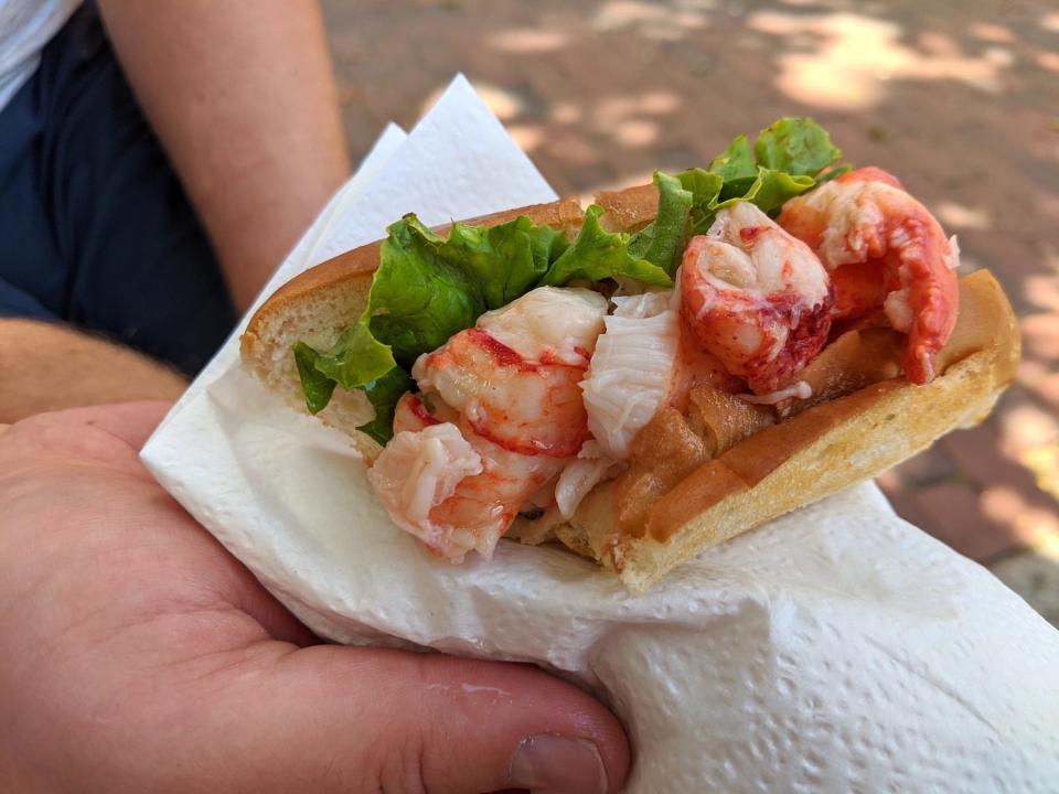 Maine RV lobster roll taste test in Portland