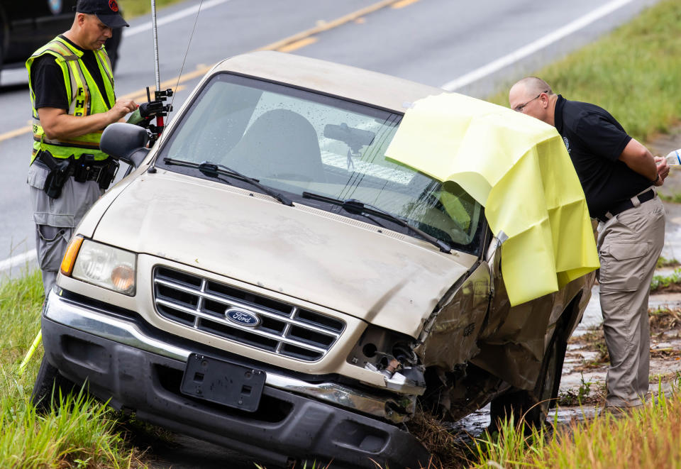 FHP examined Howard's pickup truck that was involved in a two-vehicle crash that killed eight migrant workers Tuesday.