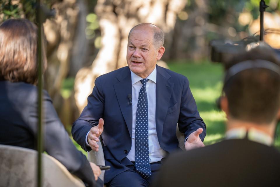 Olaf Scholz spricht im Interview unter anderem über die Zukunft der EU-Kommission. - Copyright: picture alliance/dpa | Michael Kappeler